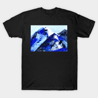 Semi-abstract watercolor mountains T-Shirt